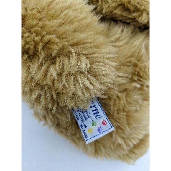 Progressive Plush Berne Bear plush stuffed animal animal 12" red gold bow - Picture 9 of 10